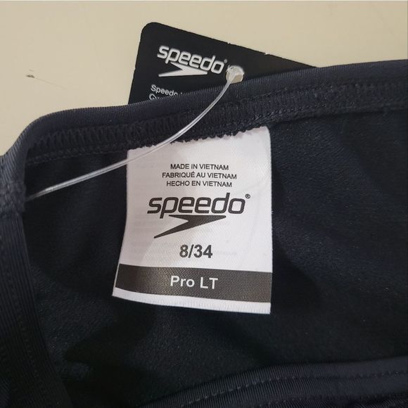 Speedo Solid Black Super Proback One Piece ProLT Women's Training Swimsuit - Picture 5 of 9